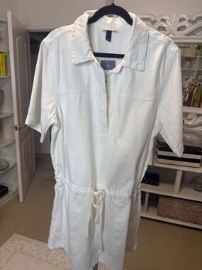 Universal Thread White Denim Dress XL